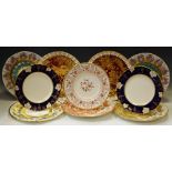 Ceramics - Royal Crown Derby Gold Aves plate,