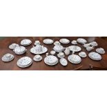 A Mason's Denmark pattern part dinner service, comprising dinner plates, salad plates, side plates,