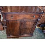 A mahogany side cabinet,