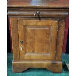 A substantial 20th century oak side cabinet,