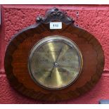A mid 20th century mahogany cased barometer,