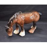 A Beswick model, Chestnut Shire Horse,