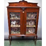 An Edwardian mahogany display cabinet,