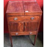 A 19th century mahogany washstand,