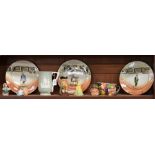 Ceramics - Royal Doulton Dickens Ware plates, Old Peggoty, Sam Weller,