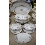 A Thomas of Bavaria part dinner service, including graduated meat platters, covered serving dishes,