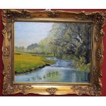 Ida Fearn (20th century) Lathkill-Dale signed, oil on canvas,