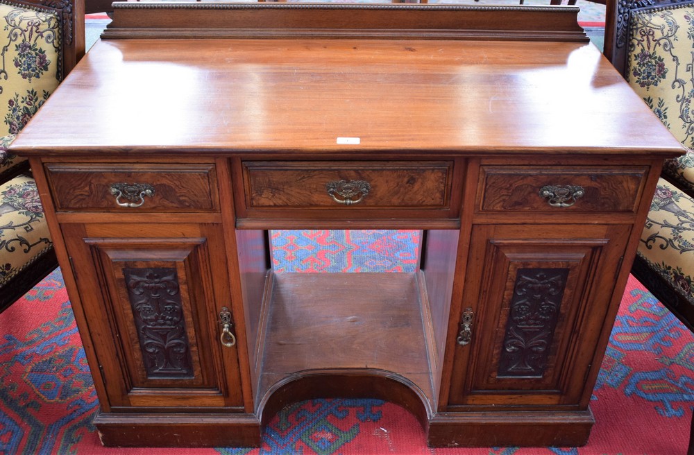 A late Victorian writing desk,