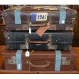 Luggage - a faux leather case,