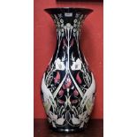 A floor standing contemporary Moorcroft Talwin pattern baluster vase, 67cm, signed in green,