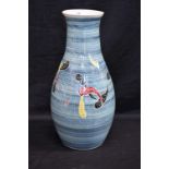 A Beckley Isle of Wight Art Pottery slender ovoid vase,