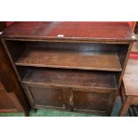 A 20th century oak bookcase,