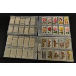 Cigarette Cards - two ring binder albums of cards in full and part sets, Wills, Gallahers, Players,