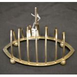 A silver toast rack, Robert Pringle,