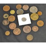 Coins and Commemorative Medals - China: AE early Chinese coin, character marks, central square,
