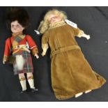 Dolls - an Armand Marseille Scottish costume doll, in traditional dress with kilt, bisque head,