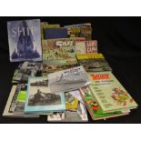Books - transport, railway, ships, etc; children's books; Giles annual; Asterix,