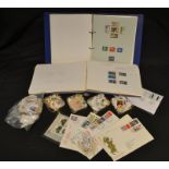Stamps - two albums and loose, GB Illustrated album, GV - QEII, incomplete,