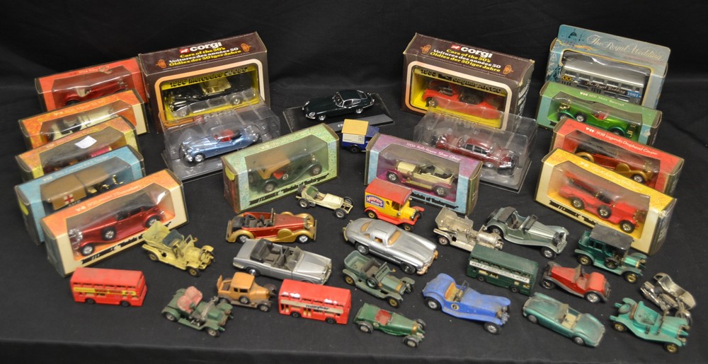 Die-cast Vehicles - 1970's Matchbox Models of Yesteryear including 1918 Crossley RAF Tender Y-13,