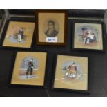 Pictures and Prints - a set of four Dickens characters including Bill Syke,