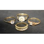 Rings - a diamond solitaire ring, round brilliant cut, approx 0.