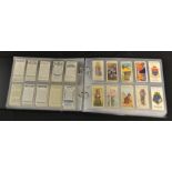 Cigarette Cards - album of mainly better cards each catalogued in the range £2 to £10, Wills,