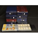 Trade Cards - nine ring binder albums containing trade cards including Brooke Bond Tea, Cooper Tea,