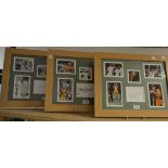 Sport - autographs, three Australian cricketers, Glenn McGrath, Gilchrist and Justin Langer,