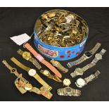 A large collection of wristwatches, approx.