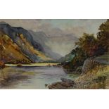 Michael Crawley Ullswater signed, titled to verso, watercolour,