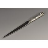 Georg Jensen - a Danish silver hafted letter knife,