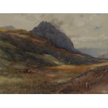 Michael Crawley Tryfan, North Wales signed, titled to verso, watercolour,