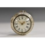 A George III silver-gilt pair cased verge pocket watch, by Josiah Emery, London, 3.