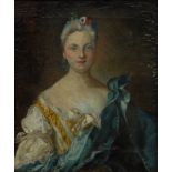 French School (18th century) Portrait of a Lady of Title oil on canvas, 29.5cm x 24.