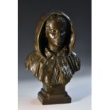 Gustave Pickery (1862 - 1921), a dark patinated bronze, Brugghe,