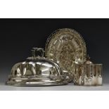 A George III Old Sheffield Plate Neoclassical commode-shaped tea caddy,