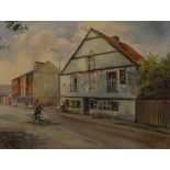 Michael Crawley The Seven Stars, King Street, Derby signed, watercolour,