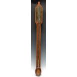 A George III design mahogany stick barometer,