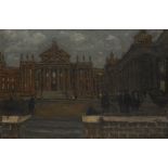 Robert Blayney (1929 - 2016) Blenheim Palace by Moonlight signed, dated 1952, oil on canvas,