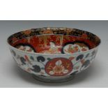 A Japanese Imari circular bowl,