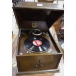 A His Masters Voice gramophone,