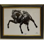 A Royal Crown Derby equine plaque, named Equus,
