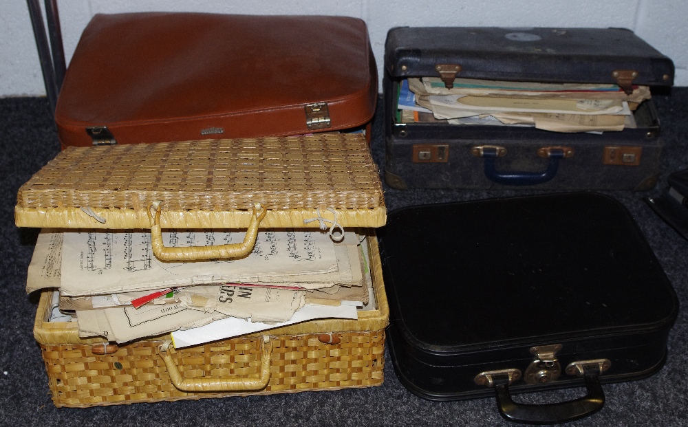 An accordion - The Viceroy Accordeon Popular Model ; a quantity of sheet music; a clarinet case; - Image 2 of 2