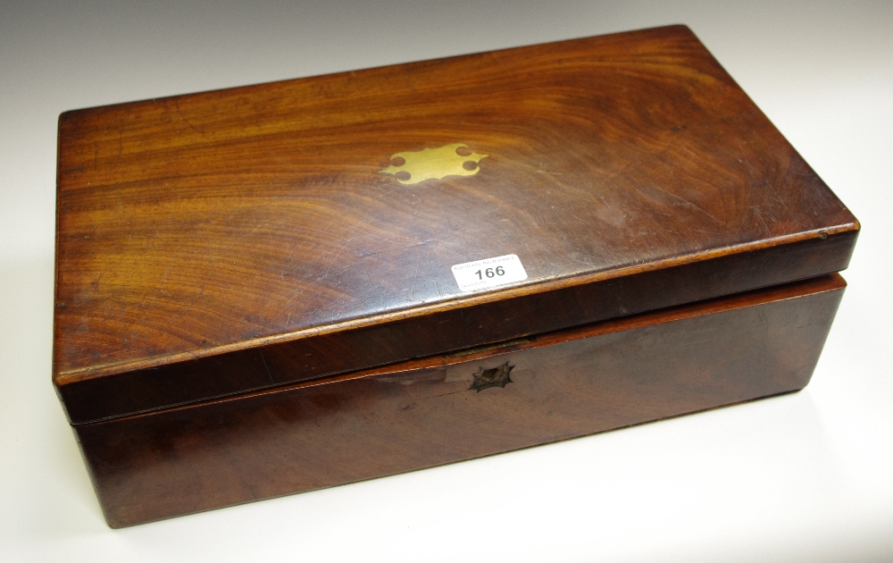 A Victorian mahogany writing slope