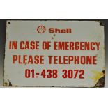 Advertising - an enamel SHELL sign