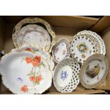 A part Haviland Limoges dessert service, retailed by Maple & Co of London,