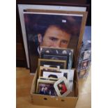 Cliff Richard - a quantity of memorabilia mostly framed photos , etc.