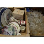 Ceramics - serving plates, mostly oval,