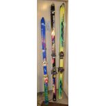 A pair of Renntiger VSP skis; others, Fischer,