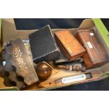 Boxes and Objects - a mahogany smoker's compendium,